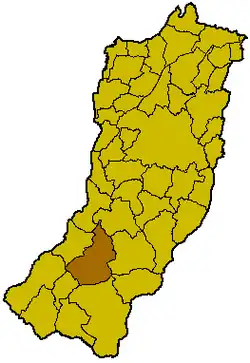 Locatie van Castelnovo ne' Monti in Reggio Emilia (RE)