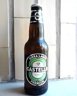 latere fles en etiket