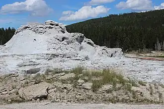 Castle Geyser in volledige rust