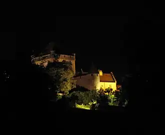 Het kasteel in de nacht