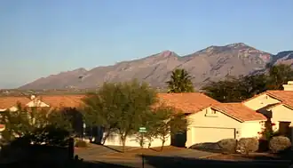 Santa Catalinagebergte vanuit Tucson