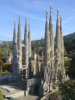 Maquette van de Sagrada Família (13.000 uur werk)