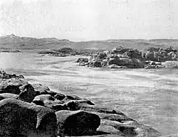 Zesde cataract, ten noorden van Khartoem (Soedan)