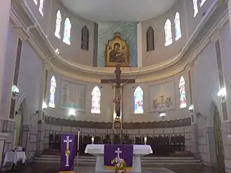 Interieur van de kathedraal van El Vigia in 2008