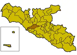 Locatie van Cattolica Eraclea in Agrigento (AG)