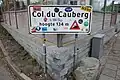 Naambord Col du Cauberg bovenaan