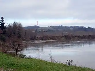 Uitmonding van de Dropt in de Garonne