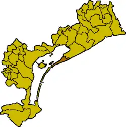 Locatie van Cavallino-Treporti in Venetië (VE)