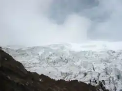 Eeuwige sneeuw op de Cayambe