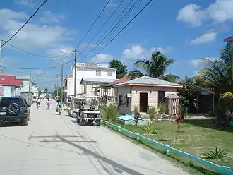 Hoofdstraatje van Caye Caulker
