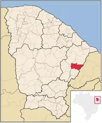 Kaart van Alto Santo