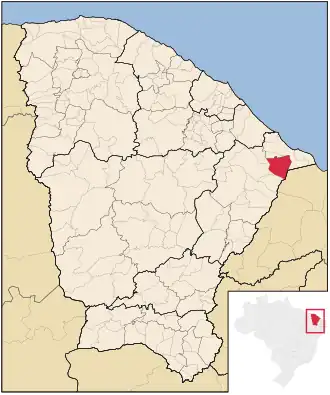 Kaart van Jaguaruana