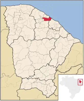 Kaart van São Gonçalo do Amarante