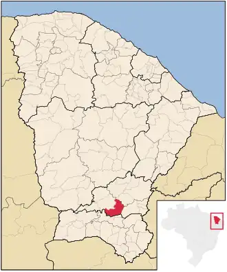 Kaart van Várzea Alegre