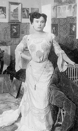 Cecilia Cuţescu-Storck; gefotografeerd door haar echtgenoot Frederic Storck