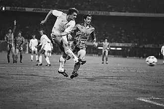 Van Kooten scoort tegen België in 1981