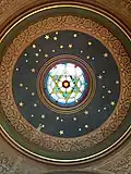 Plafondkoepel.