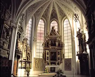 koor en altaar in de Maria- of stadskerk