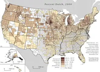 Nederlandse Amerikanen in de volkstelling van 2000