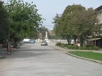 Het centrum van het dorp