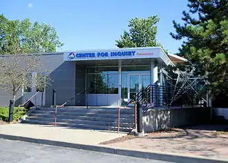 Hoofdingang van Center For Inquiry Transnational.