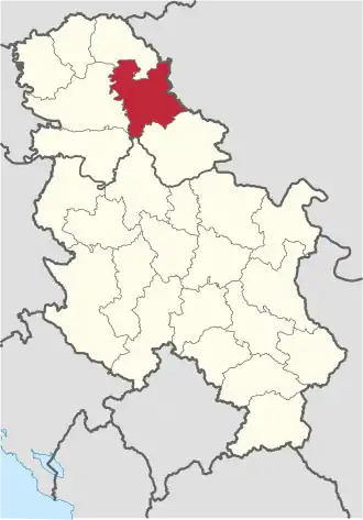 Kaart van Centraal-Banaat