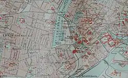 Het centrum van Kopenhagen rond 1905.