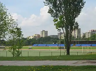 Het stadion in Jonava