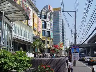 Het centrum van het district