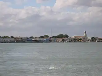 Areia Branca gezien vanaf de rivier Mossoró