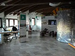 Het bezoekerscentrum van Champdepraz