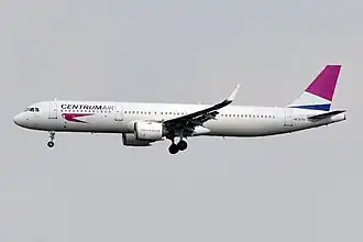 Een Airbus A321neo van Centrum Air