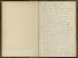 Autobiografie César De Cock - Universiteitsbibliotheek Gent - Boekentoren