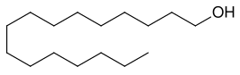 Structuurformule van 1-hexadecanol