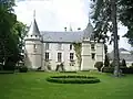 Het neogotische kasteel Château-Mairie de Montgivray