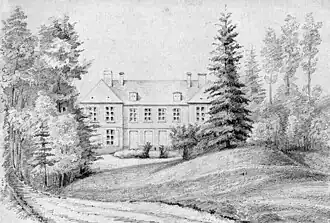 Château de Bouillancourt, pentekening (1800)