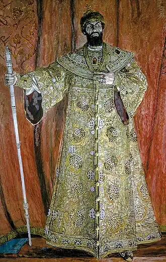 Fjodor Sjaljapin, als Boris Godoenov, 1912