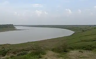 de Chambal bij Dhaulpur