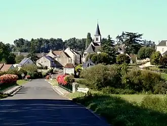 Gezicht op Chambourg-sur-Indre