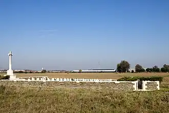 Overzicht van de begraafplaats