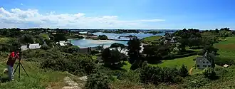 Zicht vanop het hoogste punt van Île de Bréhat