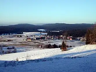 Gezicht op Chapelle-des-Bois