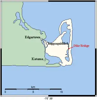 Kaart van Chappaquiddick