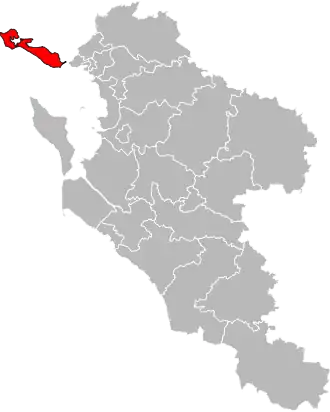 Locatie van het kanton