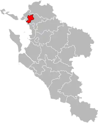 Locatie van het kanton