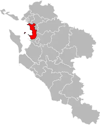 Locatie van het kanton