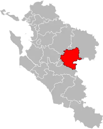 Locatie van het kanton