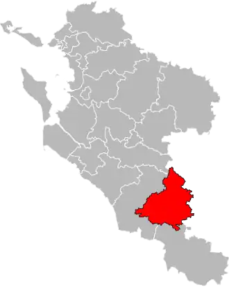 Locatie van het kanton