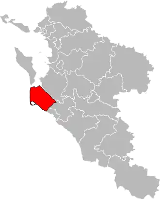 Locatie van het kanton