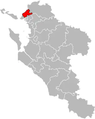 Locatie van het kanton